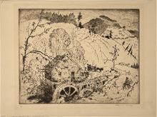 Load image into Gallery viewer, Cady, Harrison. "The Old Mill at Tumbling Run. Smokey Mountains, N.C."