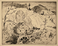 Load image into Gallery viewer, Cady, Harrison. "The Old Mill at Tumbling Run. Smokey Mountains, N.C."