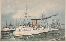 Load image into Gallery viewer, Currier & Ives " Protected Steel Cruiser Philadelphia, United States Navy"