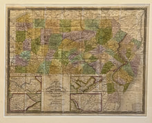 Load image into Gallery viewer, Mitchell, S. Augustus “Map of Pennsylvania, New Jersey & Delaware..."
