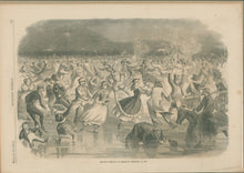 Load image into Gallery viewer, Unattributed. "Skating Carnival in Brooklyn, February 10, 1862."