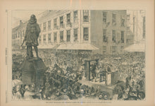 Load image into Gallery viewer, Graham, C. "The Boston Celebration- The Procession Passing the Winthrop Statue"