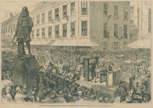 Load image into Gallery viewer, Graham, C. "The Boston Celebration- The Procession Passing the Winthrop Statue"