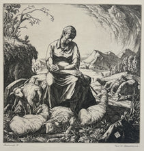 Load image into Gallery viewer, Schultheiss, Carl M. "Pastoral II" (Chicago Society of Etchers)