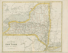 Load image into Gallery viewer, Barber, John Warner. “Map of the State of New York”