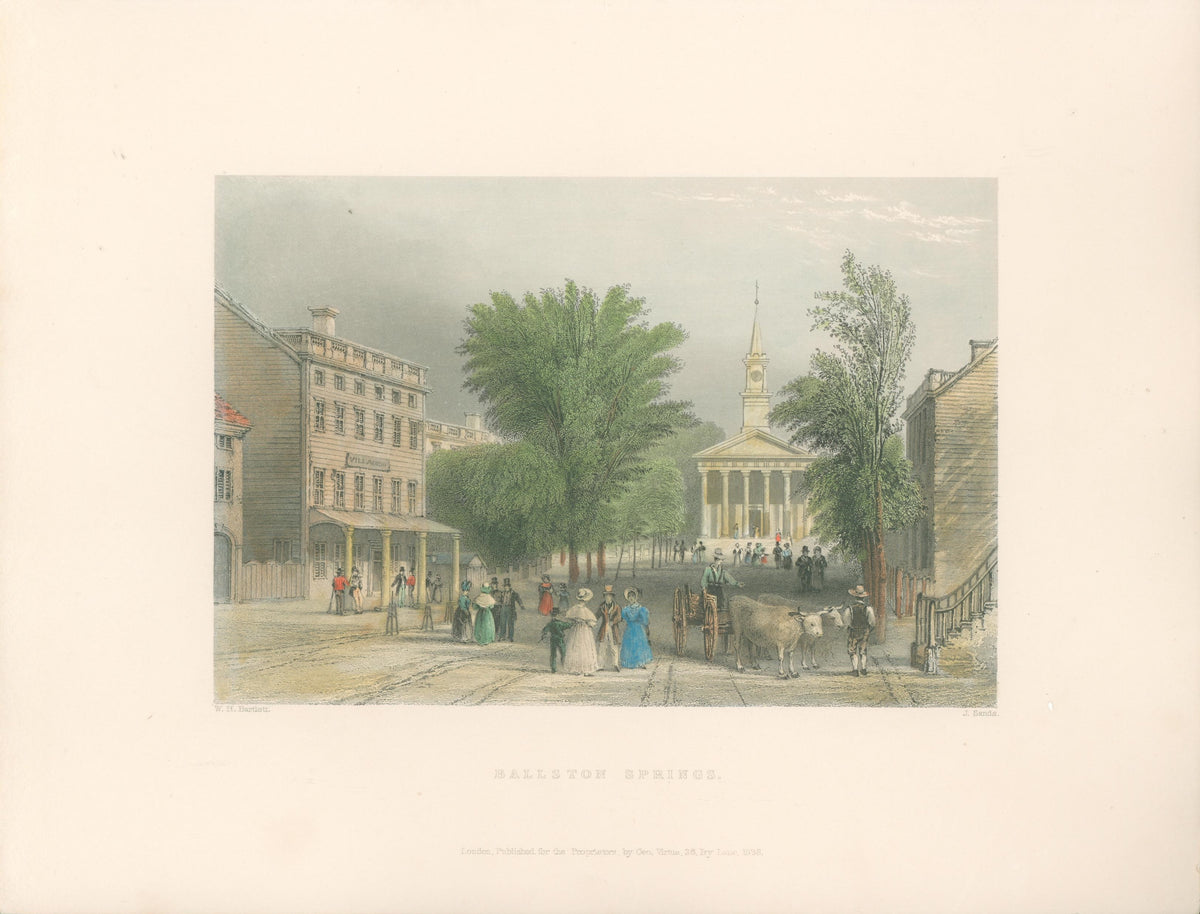 Bartlett, William Henry Bartlett “Ballston Springs (Near Saratoga)” [n