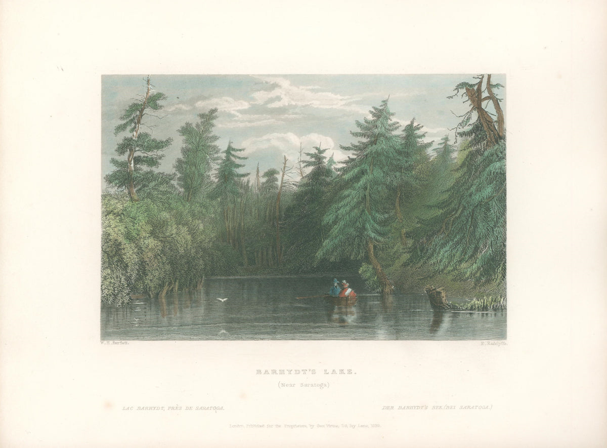 Bartlett, William Henry “Barhydt’s Lake (Near Saratoga)” [near Adirond