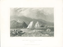 Load image into Gallery viewer, Bartlett, W.H. “Light House near Caldwell's Landing. (Hudson River)”