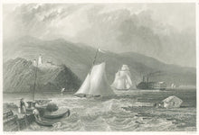 Load image into Gallery viewer, Bartlett, W.H. “Light House near Caldwell's Landing. (Hudson River)”