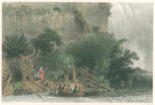 Load image into Gallery viewer, Bartlett, W.H. “The Landing, on the American Side. (Falls of Niagara)"
