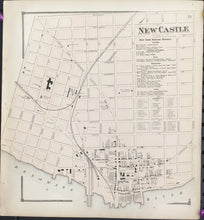 Load image into Gallery viewer, Beers, D.G.  &quot;New Castle” From &quot;Atlas of the State of Delaware...&quot;
