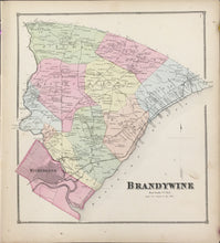 Load image into Gallery viewer, Beers, D.G.  "Brandywine” From "Atlas of the State of Delaware..."