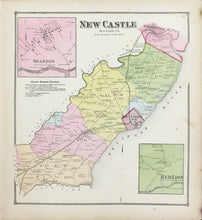 Load image into Gallery viewer, Beers, D.G.  "New Castle/Stanton/Red Lion” From "Atlas of the State of Delaware..."