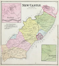 Load image into Gallery viewer, Beers, D.G.  "New Castle/Stanton/Red Lion” From "Atlas of the State of Delaware..."