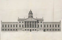 Load image into Gallery viewer, Campbell, Colen  "The West front of Wansted in Essex the Seat of Sr. Richard Child" Pl. 24-25.