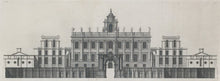 Load image into Gallery viewer, Campbell, Colen "The Elevation of the Rt. Honourable the Lord Leimpster’s House in Northamptonshire" Pl. 99-100.