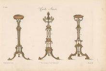 Load image into Gallery viewer, Chippendale, Thomas   Plate 122.  “Candle Stands”