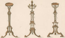 Load image into Gallery viewer, Chippendale, Thomas   Plate 122.  “Candle Stands”