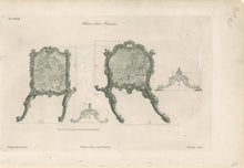 Load image into Gallery viewer, Chippendale, Thomas  Plate 127.  “Horse Fire Screens”