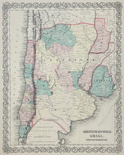 Load image into Gallery viewer, Colton, J.H. "Argentine Republic, Chili, Uruguay & Paraguay"