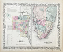 Load image into Gallery viewer, Colton, J. H.  ”The City of Charleston/The City of Savannah”