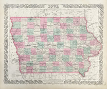 Load image into Gallery viewer, Colton, J.H. "Iowa" 1866