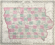 Load image into Gallery viewer, Colton, J.H. "Iowa" 1866