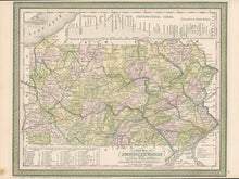 Load image into Gallery viewer, Thomas, Cowperthwait "A New Map of Pennsylvania with its Canals, Rail-roads &c."