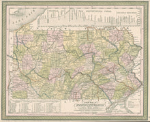Load image into Gallery viewer, Thomas, Cowperthwait "A New Map of Pennsylvania with its Canals, Rail-roads &c."