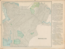 Load image into Gallery viewer, Cram, George &quot;Brooklyn” [With text on elevated RR and congressional districts]
