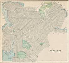 Load image into Gallery viewer, Cram, George &quot;Brooklyn” [With text on elevated RR and congressional districts]
