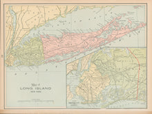 Load image into Gallery viewer, Cram, George "Long Island with inset map of Brooklyn"