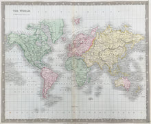 Load image into Gallery viewer, Dower, John  &quot;The World on Mercator&#39;s Projection&quot;

