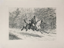 Load image into Gallery viewer, Forbes, Edwin Plate 11.  “The Newspaper Correspondent. News of the Battle.”  From "Life Studies of the Great Army"