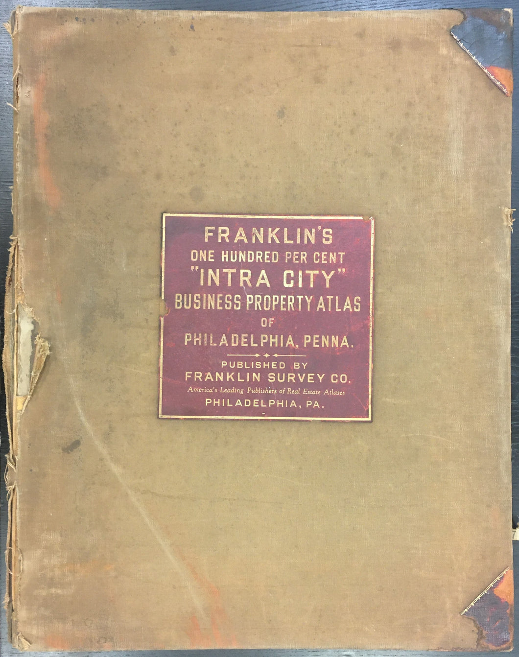 Franklin Survey Co.  “100% Intra-City Business Property Atlas of Philadelphia.”  [Center City].  1941