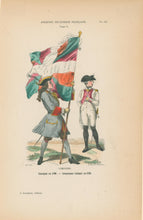 Load image into Gallery viewer, Philippoteaux, Felix Plate 68. "Limousin. Enseigne en 1700. - Lieutenant-Colonel en 1789"