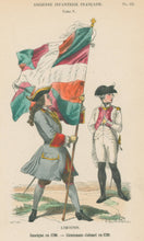 Load image into Gallery viewer, Philippoteaux, Felix Plate 68. "Limousin. Enseigne en 1700. - Lieutenant-Colonel en 1789"