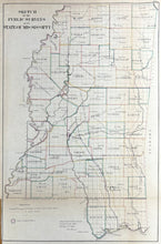Load image into Gallery viewer, General Land Office  "Sketch of the Public Surveys in the State of Mississippi"