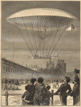 Load image into Gallery viewer, Unattributed "M. Dupuy de Lome's New Navigating Balloon -- The Ascent at Fort Vincennes"