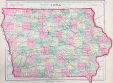 Load image into Gallery viewer, Gray, Frank A. "Gray's New Map of Iowa"