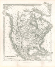 Load image into Gallery viewer, Hinton, John H.  “North America" From John H. Hinton’s "The History and Topography of the United States of America" 1855
