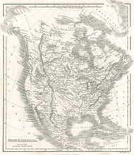 Load image into Gallery viewer, Hinton, John H.  “North America" From John H. Hinton’s "The History and Topography of the United States of America" 1855