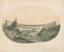 Load image into Gallery viewer, Holloway, Fred H.  “Suspension Bridge.  Constructed 1854”