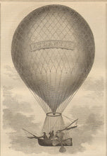 Load image into Gallery viewer, Unattributed "The 'Atlantic' Balloon in which the Voyage from St. Louis will be made."/"Cutting Loose, in Case the Balloon falls into the Sea" & "The 'Nineteenth Century' Balloon for the Voyage from San Francisco."/"Gage's Patent Halyard Kedging Disc."