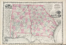 Load image into Gallery viewer, Johnson, A.J. "Johnson's Georgia and Alabama" 1862