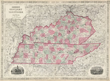 Load image into Gallery viewer, Johnson, A.J. "Johnson's Kentucky and Tennessee" 1864