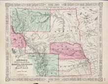 Load image into Gallery viewer, Johnson, A.J. "Johnson's Nebraska, Dakota, Colorado, Montana & Kansas"