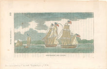 Load image into Gallery viewer, Unattributed  “Enterprize and Boxer.”  From Horace Kimball’s "American Naval Battles…"