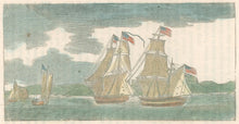 Load image into Gallery viewer, Unattributed  “Enterprize and Boxer.”  From Horace Kimball’s "American Naval Battles…"