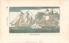 Load image into Gallery viewer, Unattributed  “Essex and Alert.”  From Horace Kimball’s "American Naval Battles…"